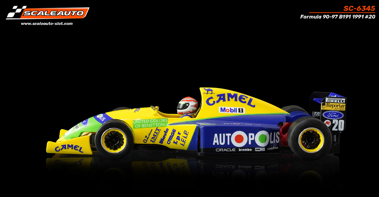 Scaleauto SC-6345 - Formula 90/97 - Benetton B191 #20 N. Piquet - High Nose