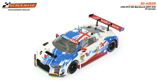 Scaleauto SC-6353R - PRE-ORDER NOW!!! - Audi R8 LMS GT3 - Valvoline #75A - '17 12h Bathurst - R Series