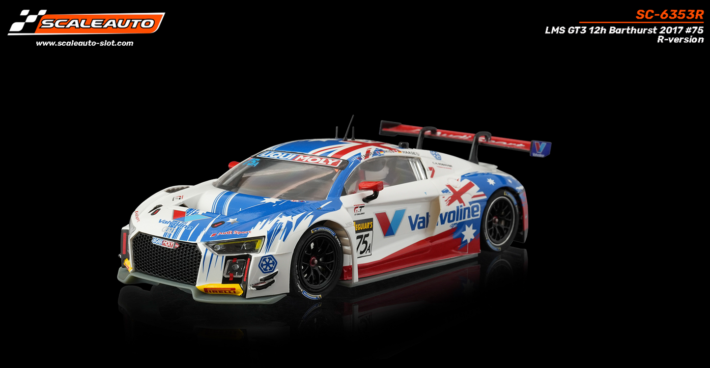 Scaleauto SC-6353R - PRE-ORDER NOW!!! - Audi R8 LMS GT3 - Valvoline #75A - '17 12h Bathurst - R Series