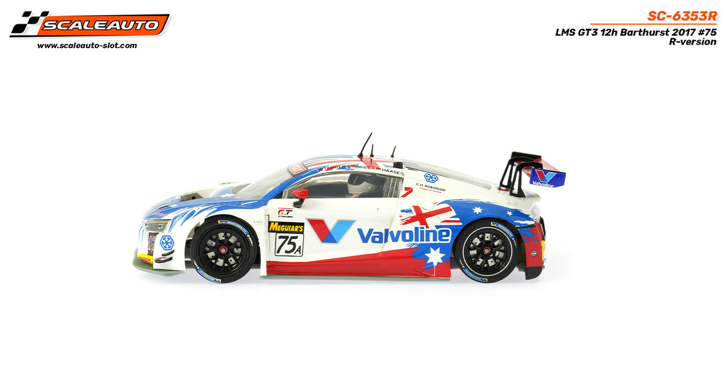 Scaleauto SC-6353R - PRE-ORDER NOW!!! - Audi R8 LMS GT3 - Valvoline #75A - '17 12h Bathurst - R Series