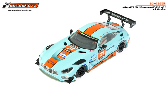 Scaleauto SC-6355R - PRE-ORDER NOW!!! - Mercedes AMG GT3 - Gulf #31 - 12h Silverstone - R Series