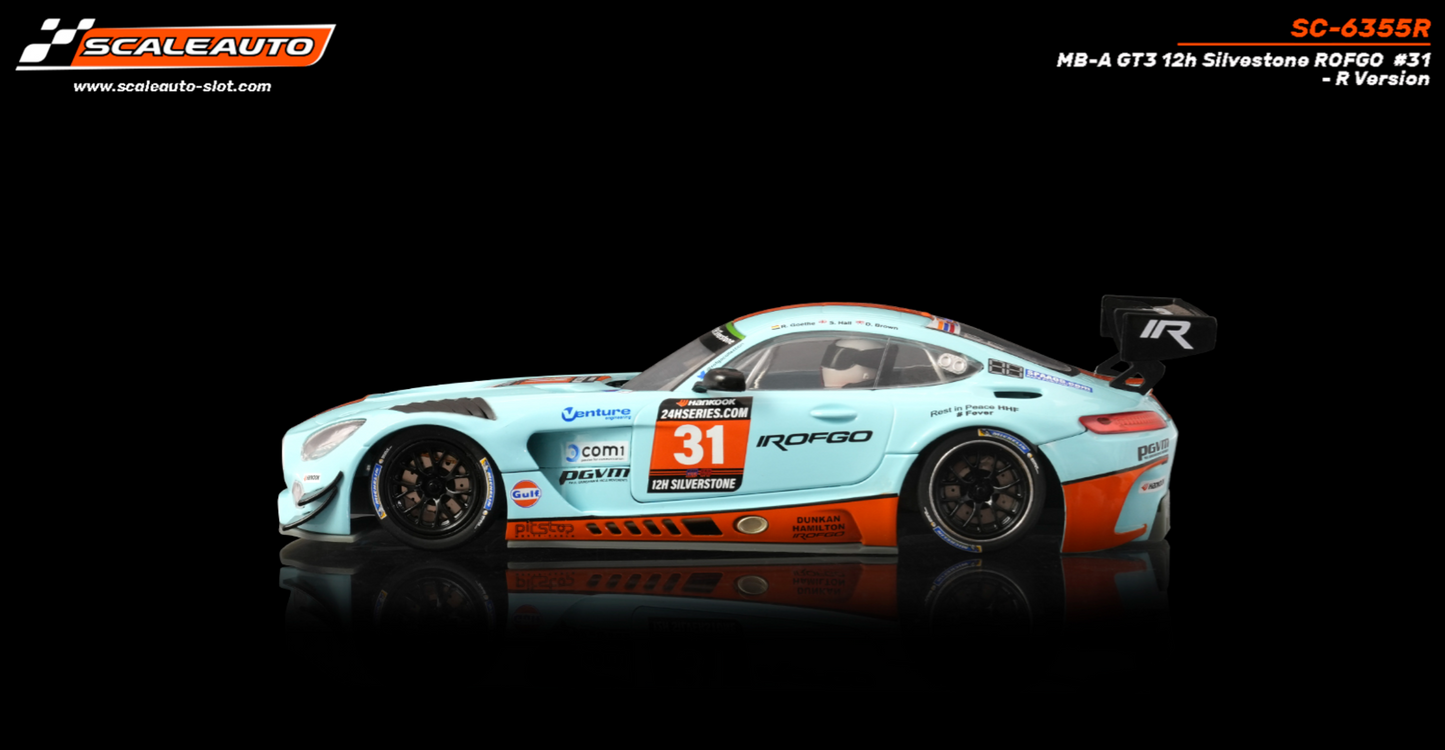 Scaleauto SC-6355R - PRE-ORDER NOW!!! - Mercedes AMG GT3 - Gulf #31 - 12h Silverstone - R Series