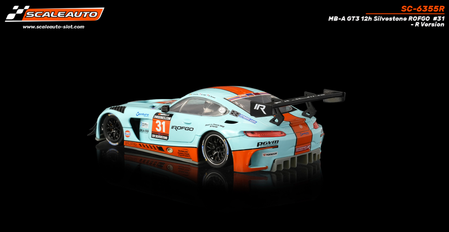 Scaleauto SC-6355R - PRE-ORDER NOW!!! - Mercedes AMG GT3 - Gulf #31 - 12h Silverstone - R Series