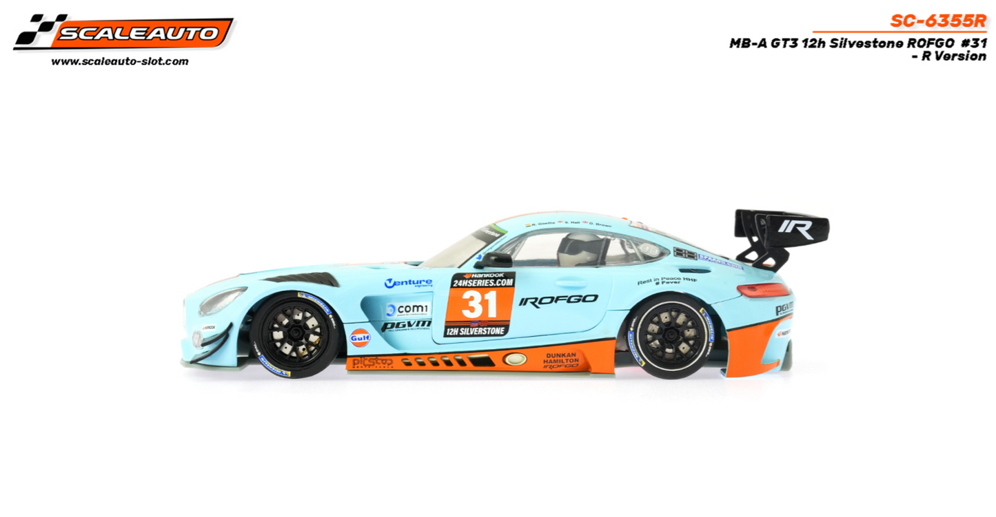 Scaleauto SC-6355R - PRE-ORDER NOW!!! - Mercedes AMG GT3 - Gulf #31 - 12h Silverstone - R Series