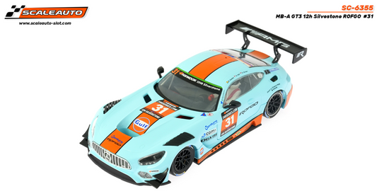 Scaleauto SC-6355 - PRE-ORDER NOW!!! - Mercedes AMG GT3 - Gulf #31 - 12h Silverstone - Home Series