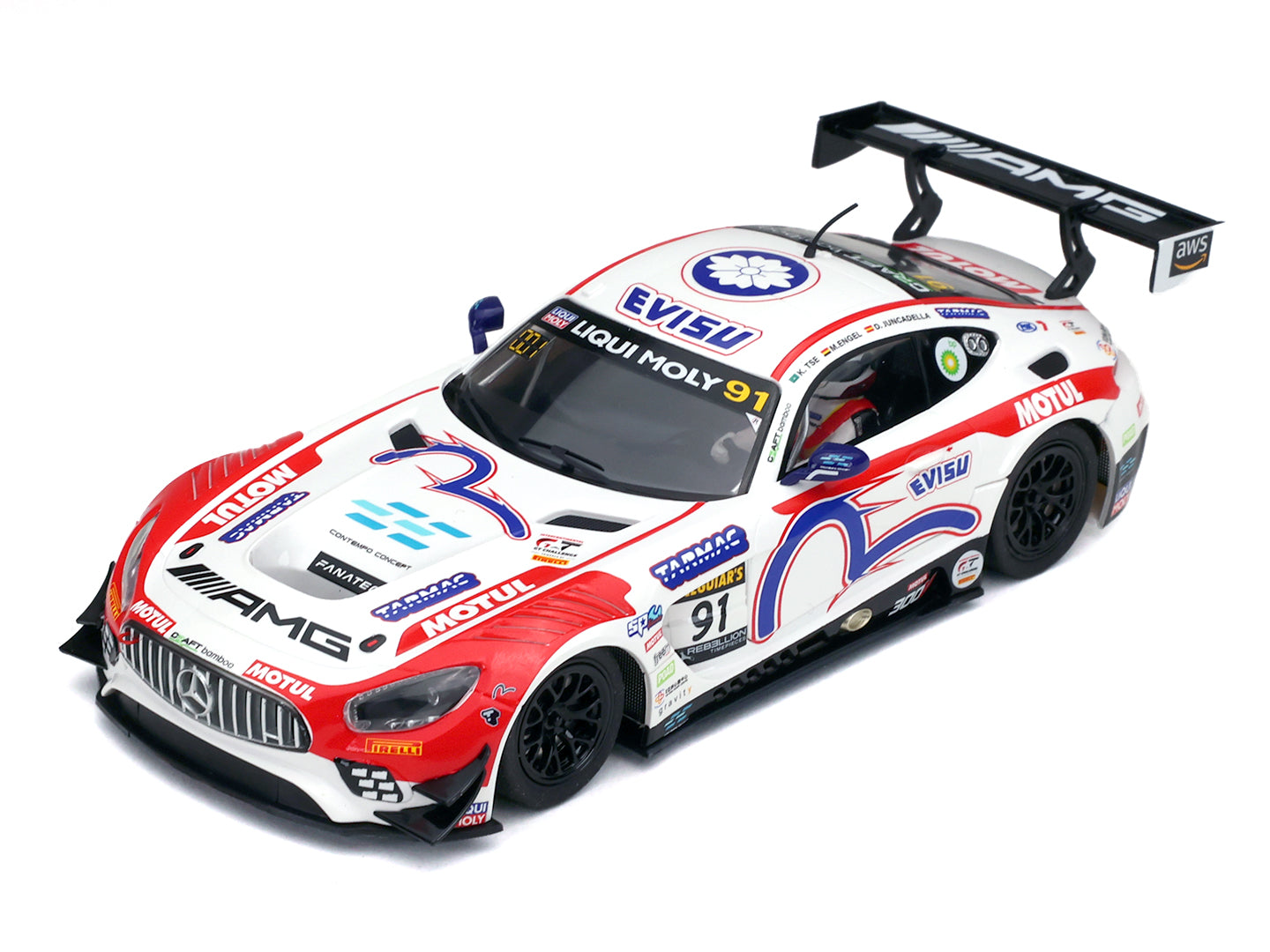 Scaleauto SC-6357 - Mercedes AMG GT3 - CBR #91 - 12h Barthust - Home Series