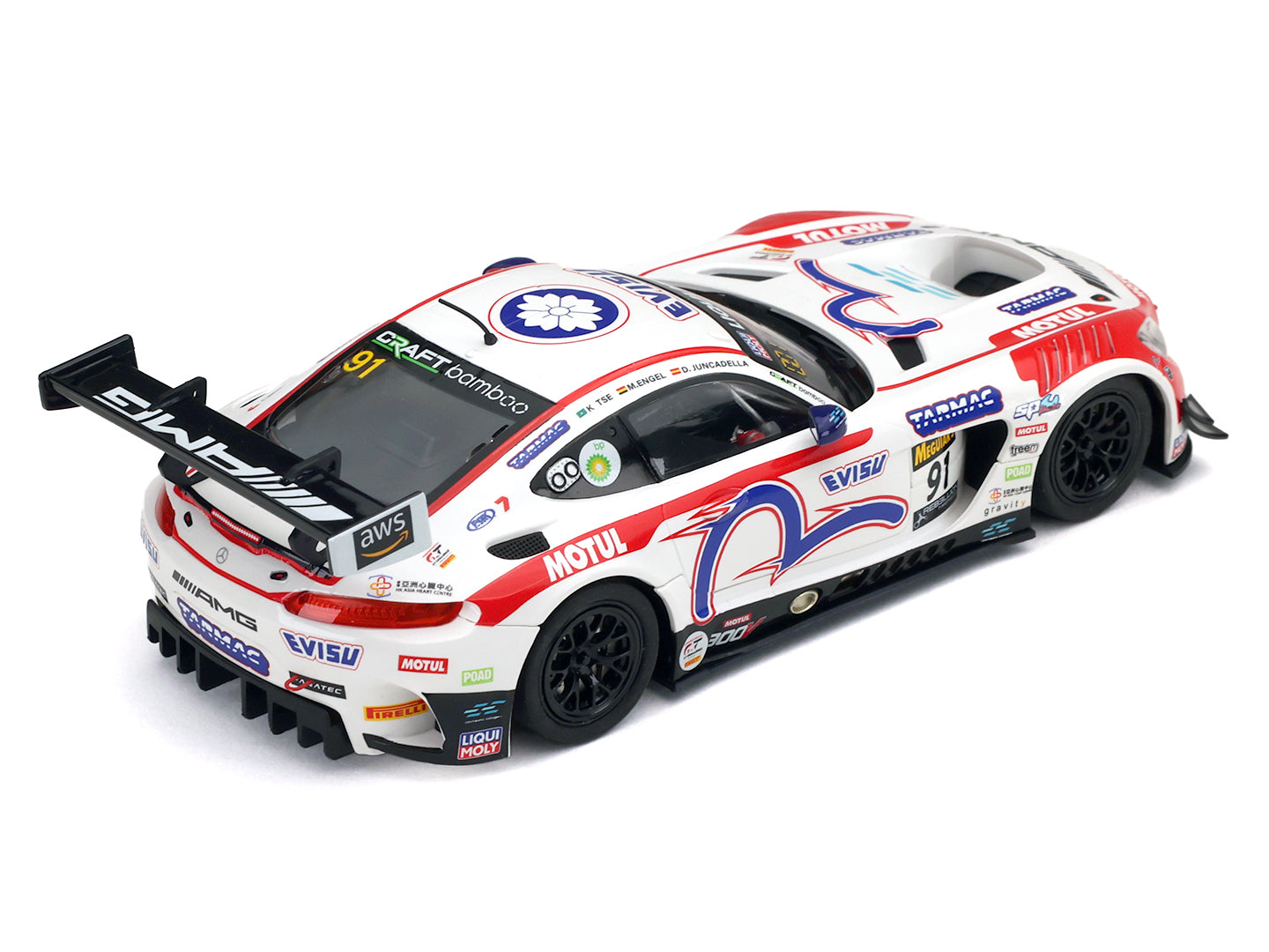Scaleauto SC-6357 - Mercedes AMG GT3 - CBR #91 - 12h Barthust - Home Series