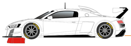 Scaleauto SC-6366R - PRE-ORDER NOW! - Audi R8 LMS GT2 - White Kit - R Series