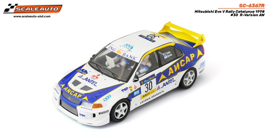 Scaleauto SC-6367R - PRE-ORDER NOW!!! - Mitsubishi Lancer EVO V  - Ancap #30 - '98 Rally Catalunya Winner  - R4WD Series