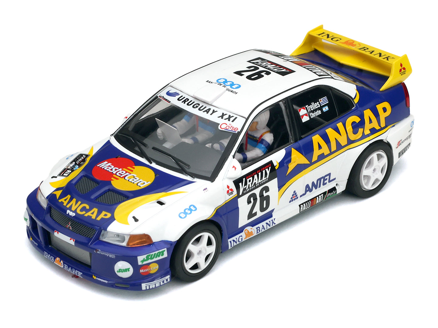 Scaleauto SC-6368R - Mitsubishi Lancer EVO V  - Ancap #26 - '99 Tour de Corse Winner  - R4WD Series