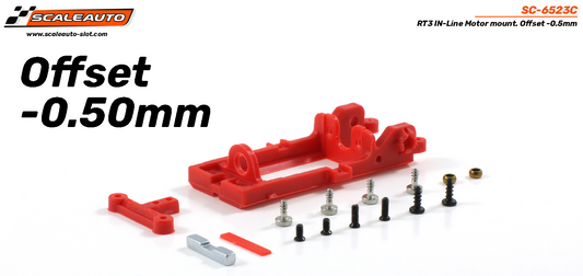 Scaleauto SC-6523C - RT3 Inline Motor Pod Offset 0.5mm