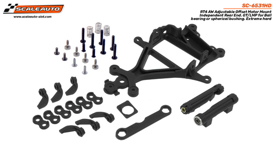 Scaleauto SC-6531HD - RT4 Anglewinder Motor Mount - Adjustable Offset - Hard - Independent Rear End