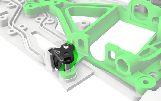 Scaleauto SC-6534B - Chassis Suspension Arms - w/ hole for Height Regulation - pack of 8