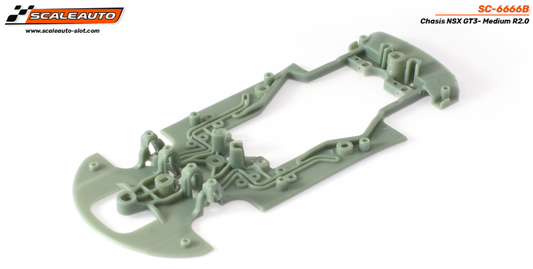 Scaleauto SC-6666B - Chassis - R-Inflex 2.0 - Medium - for Honda NSX GT3