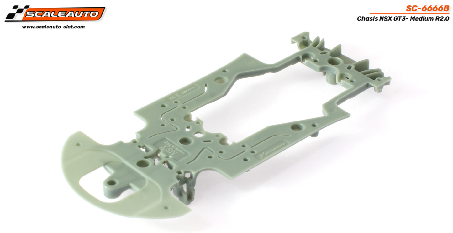 Scaleauto SC-6666B - Chassis - R-Inflex 2.0 - Medium - for Honda NSX GT3