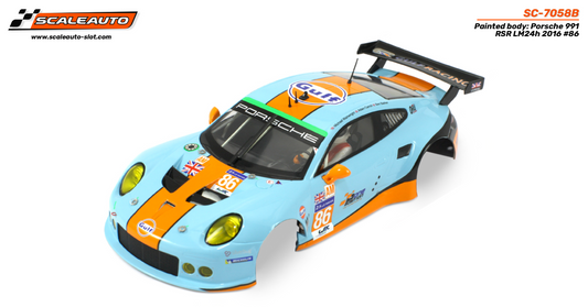 Scaleauto SC-7058B - 1/24 Painted Body - P991 RSR Le Mans 24 H - 2016 #86- GULF