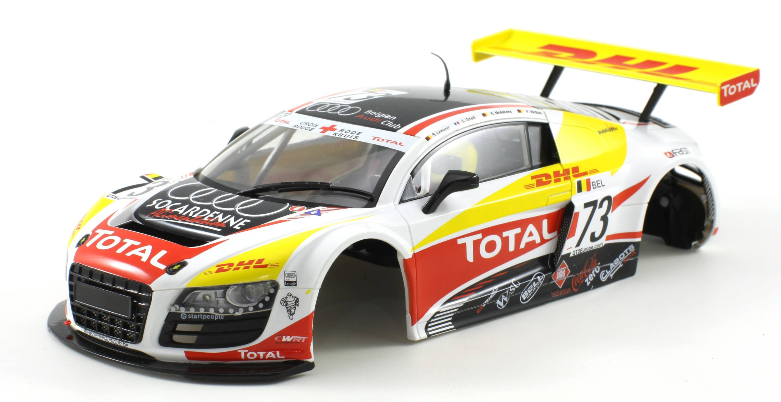 Scaleauto SC-7061B - 1/24 Painted Body - Audi R8 LMS GT3 #73 - '10 Spa ...