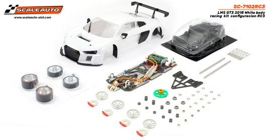 Scaleauto SC-7102RC3 - Audi R8 LMS - White Kit -  1/24 scale