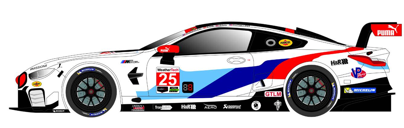 Scaleauto SC-7108RC3 - PRE-ORDER NOW! - BMW M8 GTLM - Puma #25 - '18 Daytona 24H Winner -  White kit