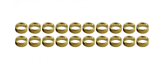 Scaleauto SC-8111C - Brass Axle Spacers - 1.5mm - for 3mm axles