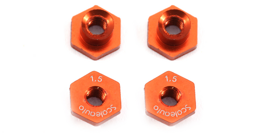 Scaleauto SC-8170F - Suspension mounts 1.5mm. aluminum - Hexagonal Head