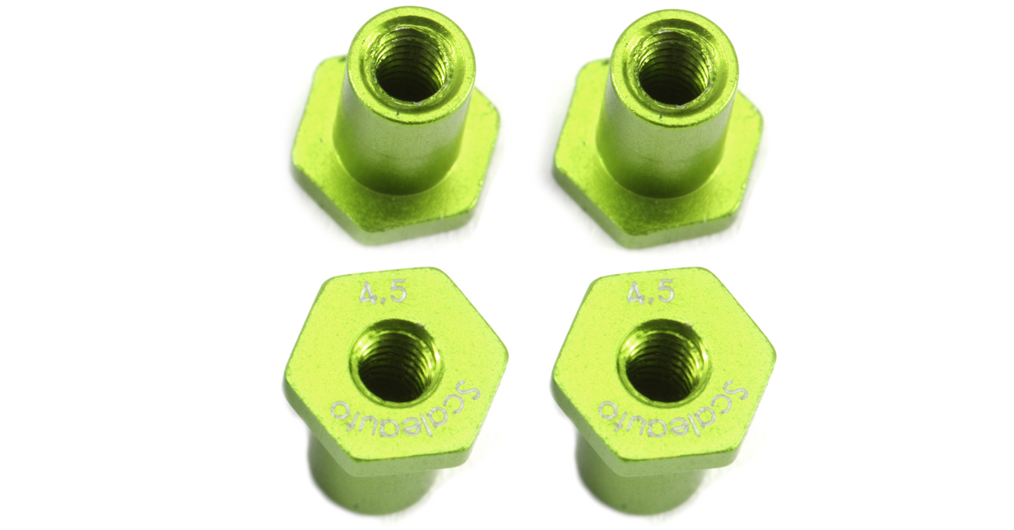 Scaleauto SC-8170I - Suspension mounts 4.5mm. aluminum - Hexagonal Head
