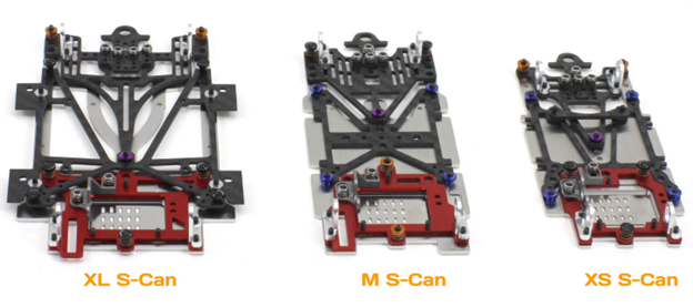 Scaleauto SC-8200A1 - 1/24 Sport Chassis Kit - Extra Small S-Can - Adjustable
