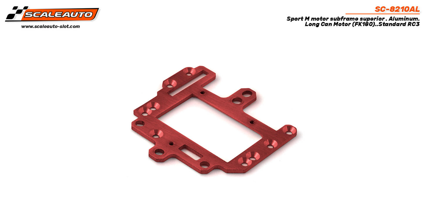 Scaleauto SC-8210AL - Sport M motor subframe superior . Aluminum. Long Can Motor (FK180)