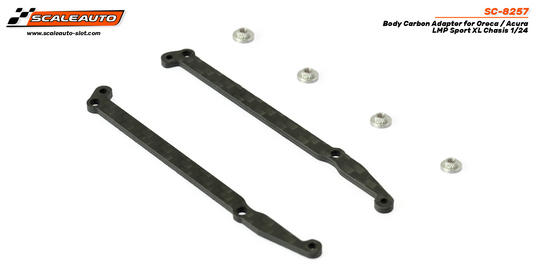Scaleauto SC-8257 - Body Carbon Adapter for Oreca / Acura LMP Sport XL Chasis 1/24