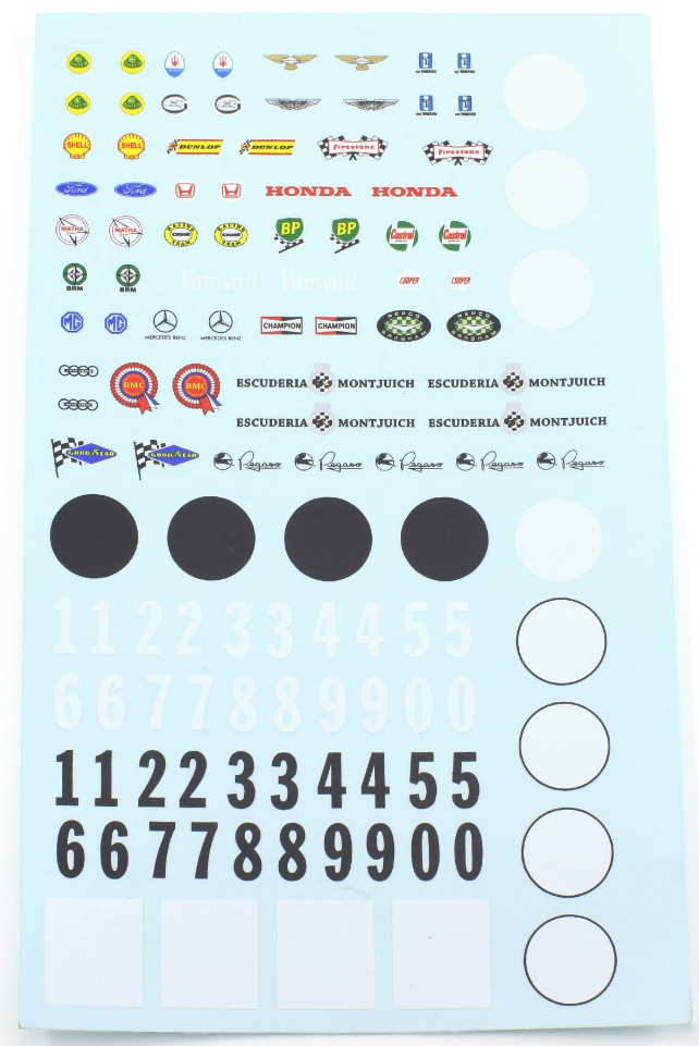 Scaleauto SC-9001 - 1/32 Waterslide Decal Set - Classics