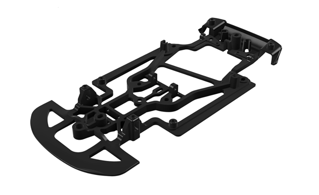 Scaleauto SC-9123B17 - 3D-Printed Chassis - for Audi R8 LMS GT2 - for RT4 Motor Support