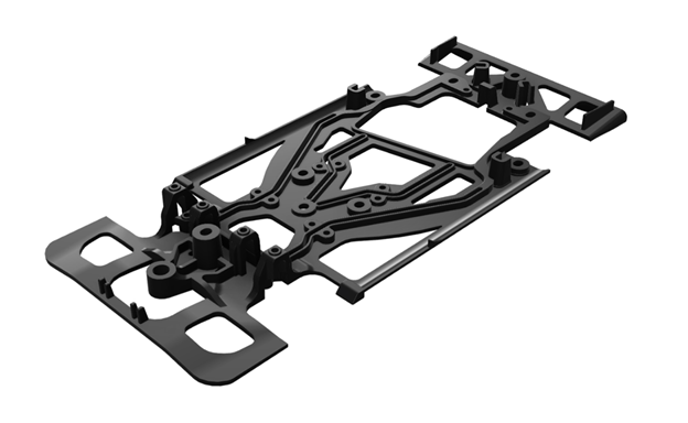 Scaleauto SC-9123E02 - 3D-Printed Chassis - for SRC LMP Porsche 919 Hybrid - for RT4 Motor Support