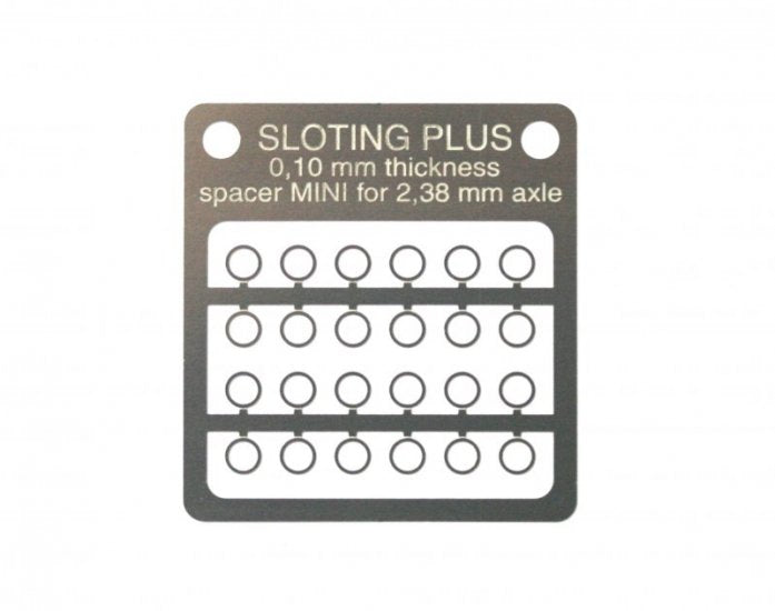 SP062001 Spacer 0,10 mm MINI STAINLESS STEEL for axle 2,38 mm (3/32´´)