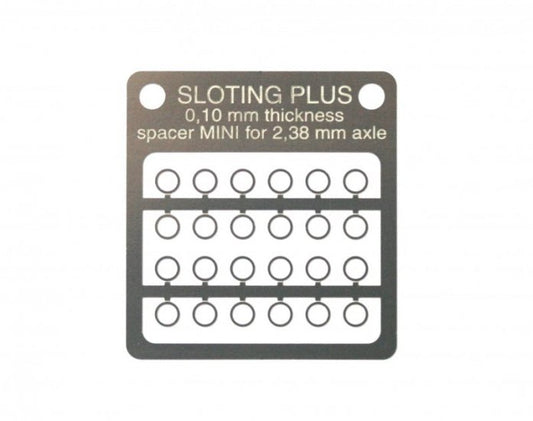 SP062001 Spacer 0,10 mm MINI STAINLESS STEEL for axle 2,38 mm (3/32´´)