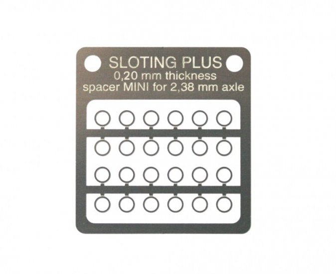 SP062002 Spacer 0,20 mm MINI STAINLESS STEEL for axle 2,38 mm (3/32´´)