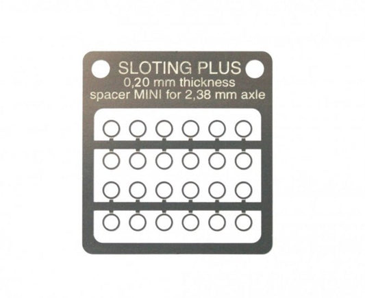 SP062002 Spacer 0,20 mm MINI STAINLESS STEEL for axle 2,38 mm (3/32´´)