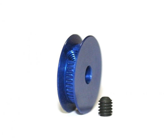 Sloting Plus SP079931 - Universal 4WD Pulley BLUE - for 0.8-1.5mm belts - for 3/32" axles -pack of 2