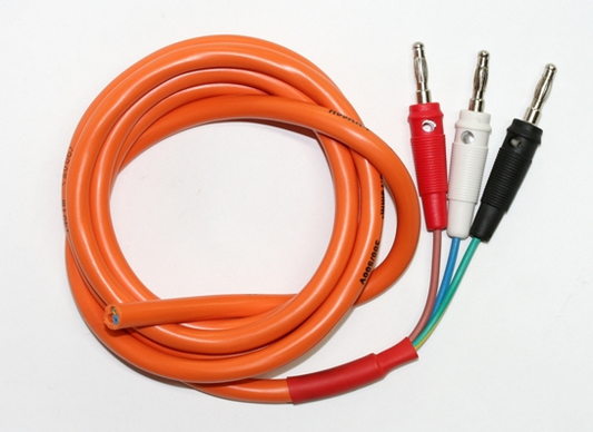 SP138001 Flexible electric cable for controllers 1,5 m + 3 banana plug