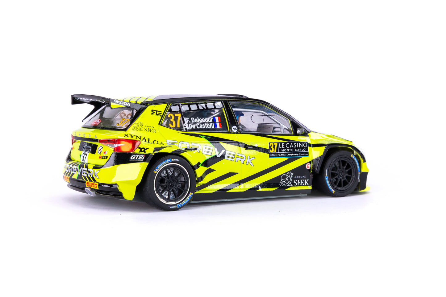 Scaleauto SC-6446R - FAÇA SUA PRÉ-ENCOMENDA AGORA! - Skoda Fabia Rally2 - ForeverK #37 - '23 Montecarlo - Série R4WD