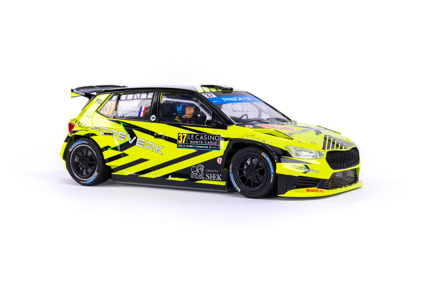 Scaleauto SC-6446R - FAÇA SUA PRÉ-ENCOMENDA AGORA! - Skoda Fabia Rally2 - ForeverK #37 - '23 Montecarlo - Série R4WD