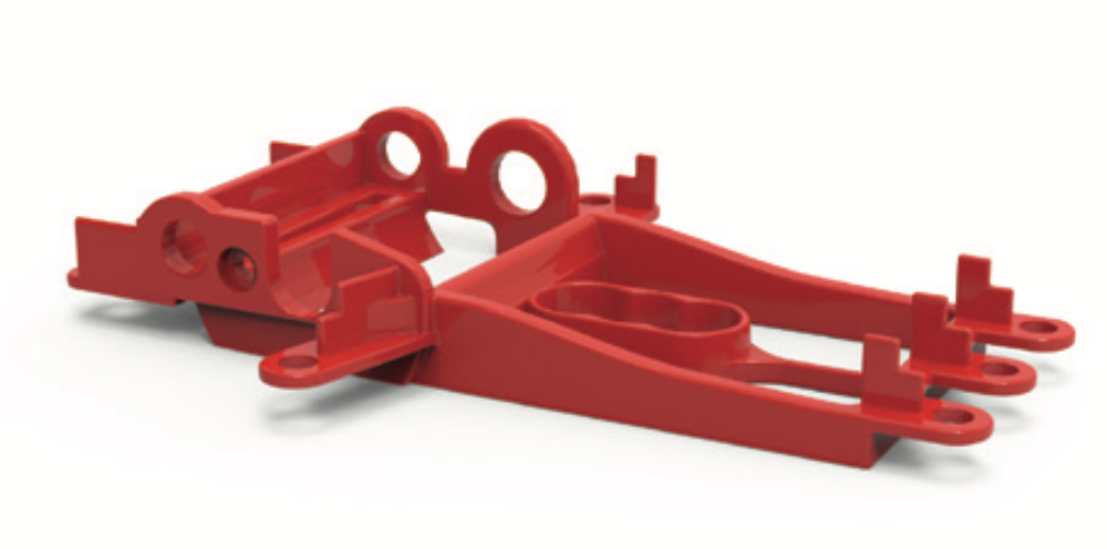 NSR1333 - Sidewinder Motor Mount for NSR Hypercar - +1mm Offset - Grey Carbon Fiber