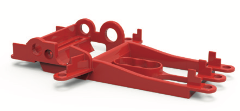 NSR1334C - Sidewinder Motor Mount for NSR Hypercar - +0.75mm Offset - Grey Carbon Fiber