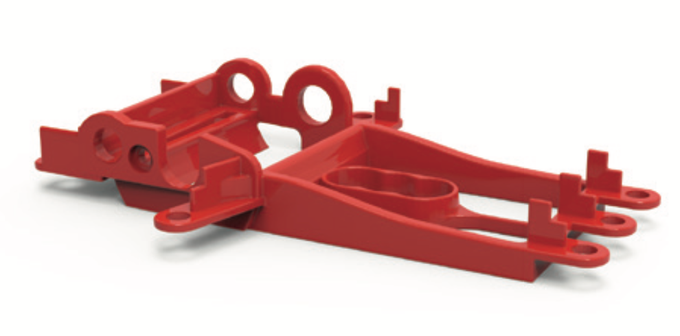 NSR1335C - Sidewinder Motor Mount for NSR Hypercar - +1.25mm Offset - Grey Caron Fiber