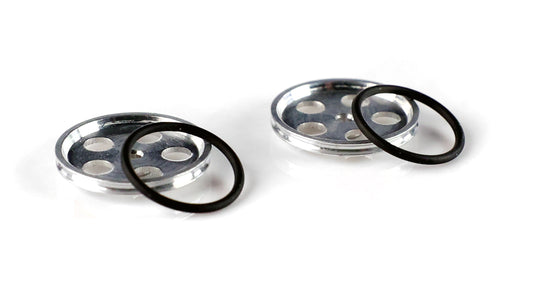 Slick 7 S7-117 - Ultra-Thin Aluminum Fronts with Micro O-Ring - Drilled - pair