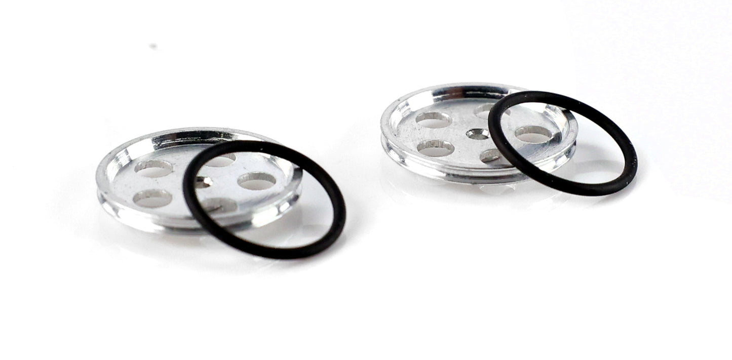 Slick 7 S7-117 - Ultra-Thin Aluminum Fronts with Micro O-Ring - Drilled - pair