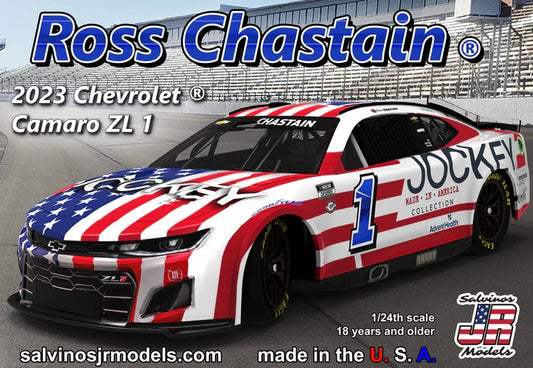 Salvinos JR Models THC2023RCJ - Ross Chastain - Trackhouse Racing - 2023 Camaro ZL1 'Jockey'