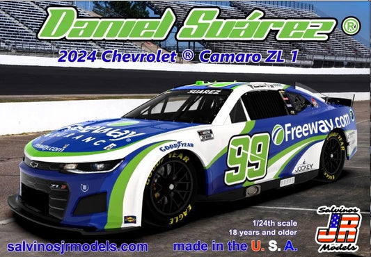 Salvinos JR Models THC2024DSP - Daniel Suarez - Trackhouse Racing - 2024 Camaro ZL1 Atlanta Winner