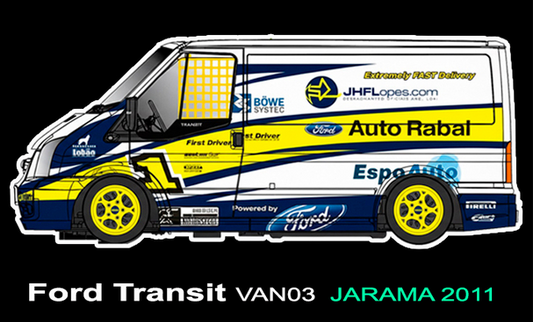 Fly VAN03 - PRE-ORDER NOW! - Ford Transit Van - Lopes #1 - '11 GP Jarama