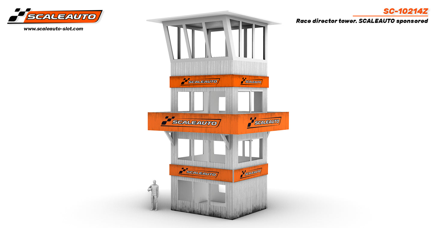 Scaleauto SC-10214Z - Race control tower Squared. Scaleauto Sponsor