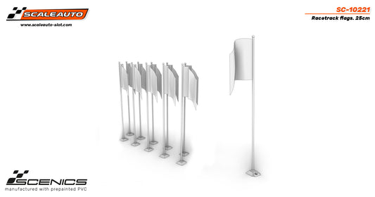 Scaleauto SC-10221 - Flags set 25cm  / 10pcs
